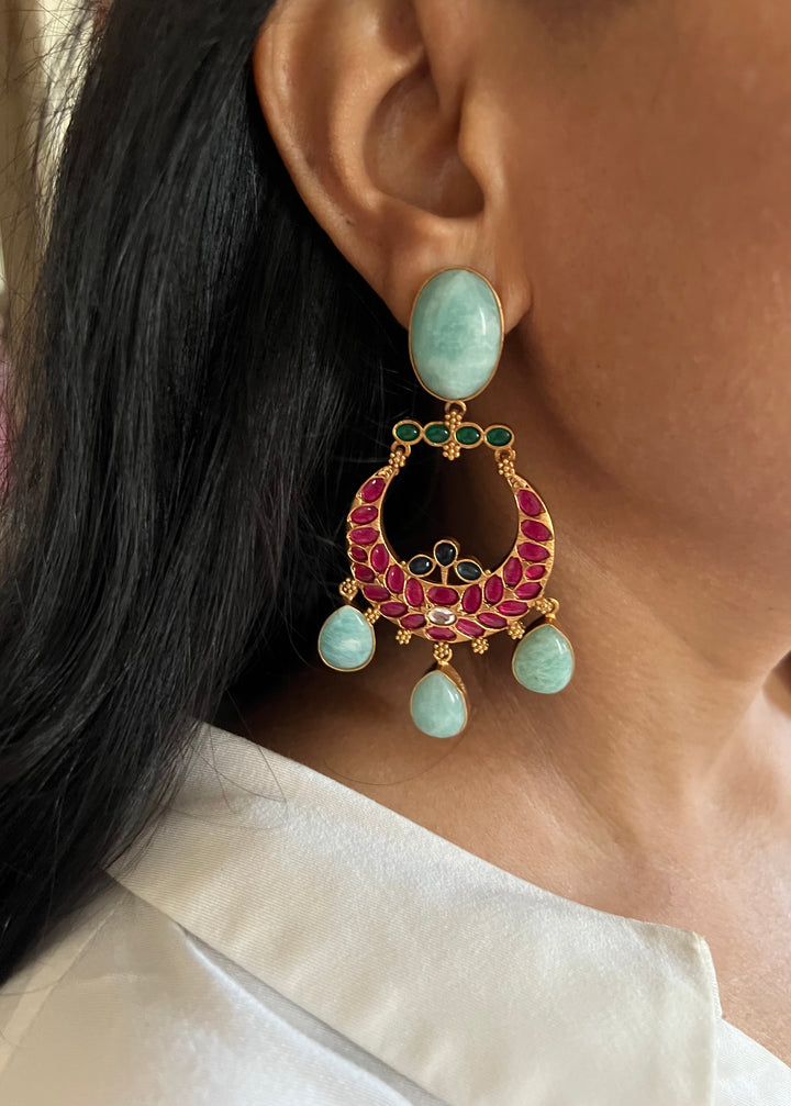 Designer Kempu Earrings - Premium Quality, Exquisite Craftsmanship
