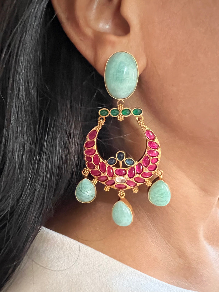 Designer Kempu Earrings - Premium Quality, Exquisite Craftsmanship