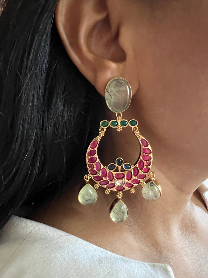 Designer Kempu Earrings - Premium Quality, Exquisite Craftsmanship