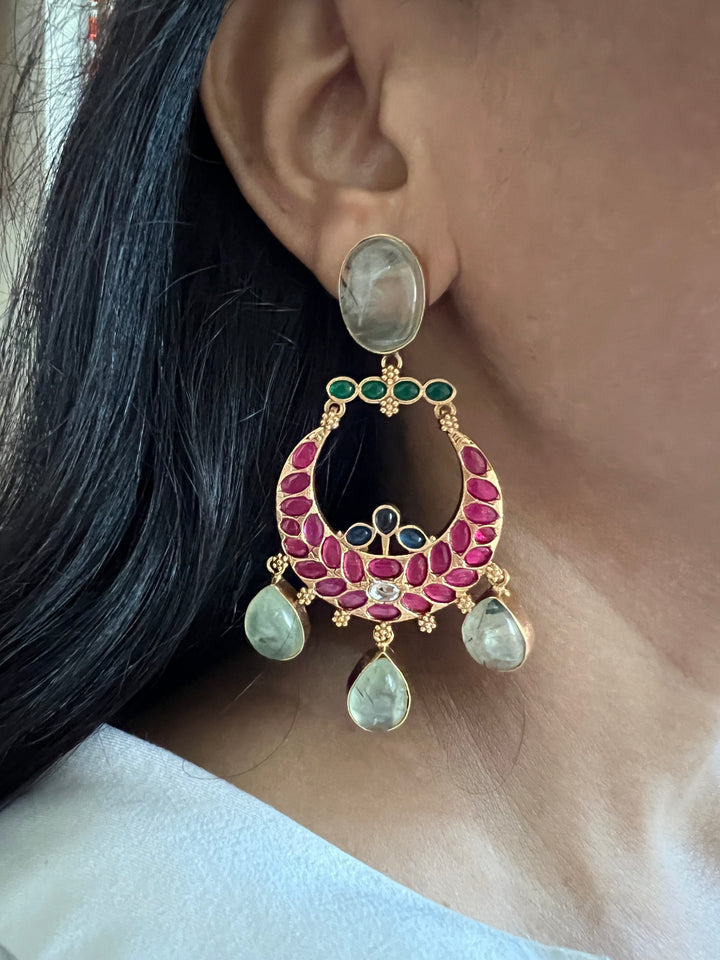 Designer Kempu Earrings - Premium Quality, Exquisite Craftsmanship
