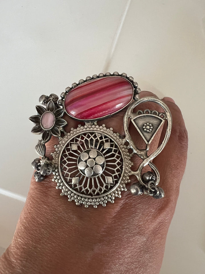 One-of-a-Kind Designer Fusion Ring - Premium Brass