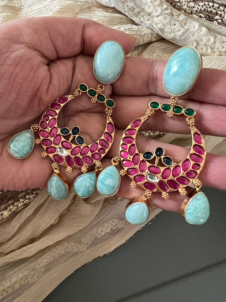 Designer Kempu Earrings - Premium Quality, Exquisite Craftsmanship