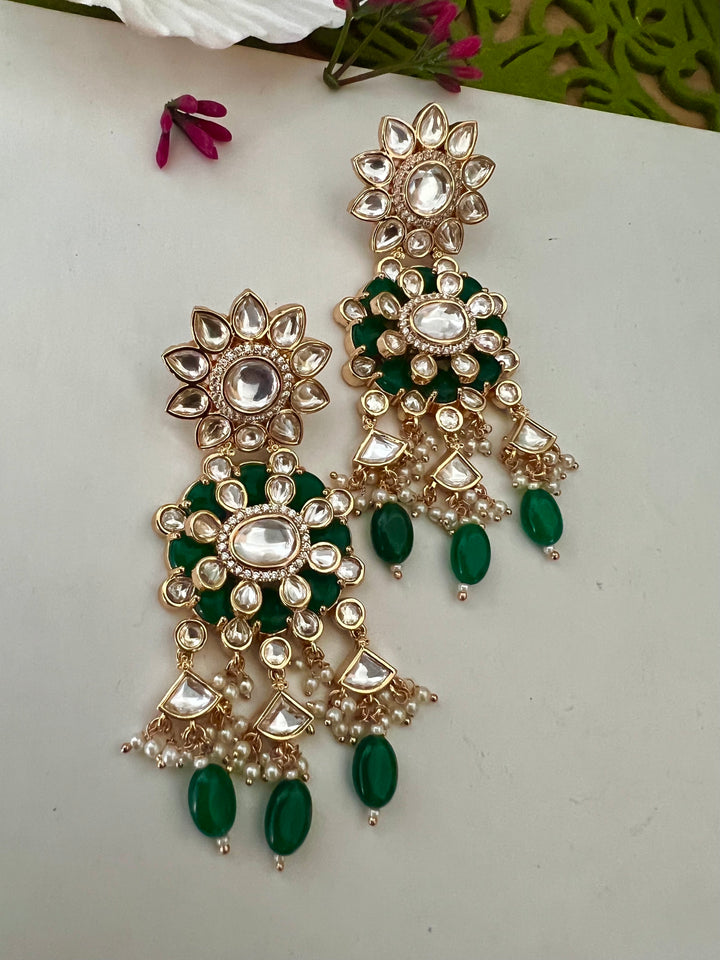 Bikaneri Kundan Choker Necklace with Earrings