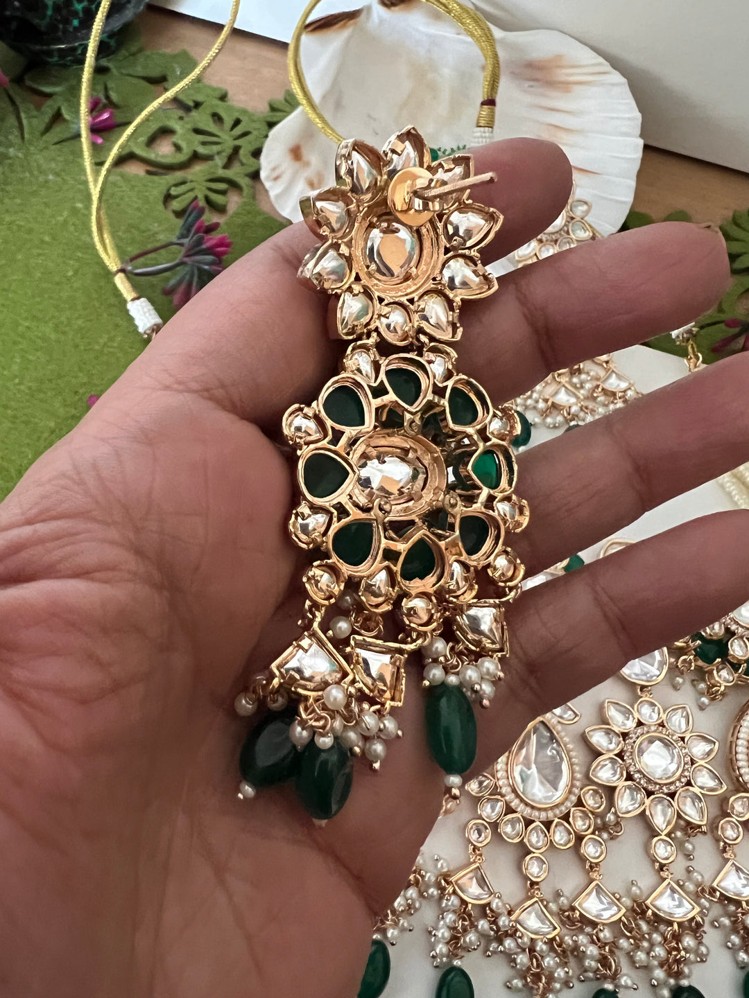 Bikaneri Kundan Choker Necklace with Earrings