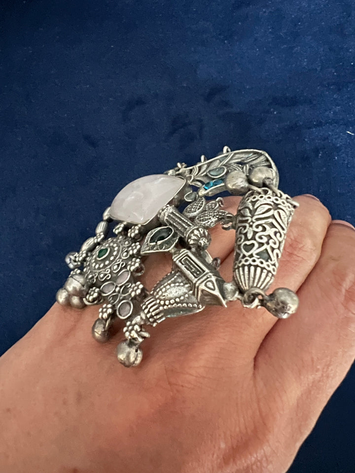 One-of-a-Kind Designer Fusion Ring - Premium Brass