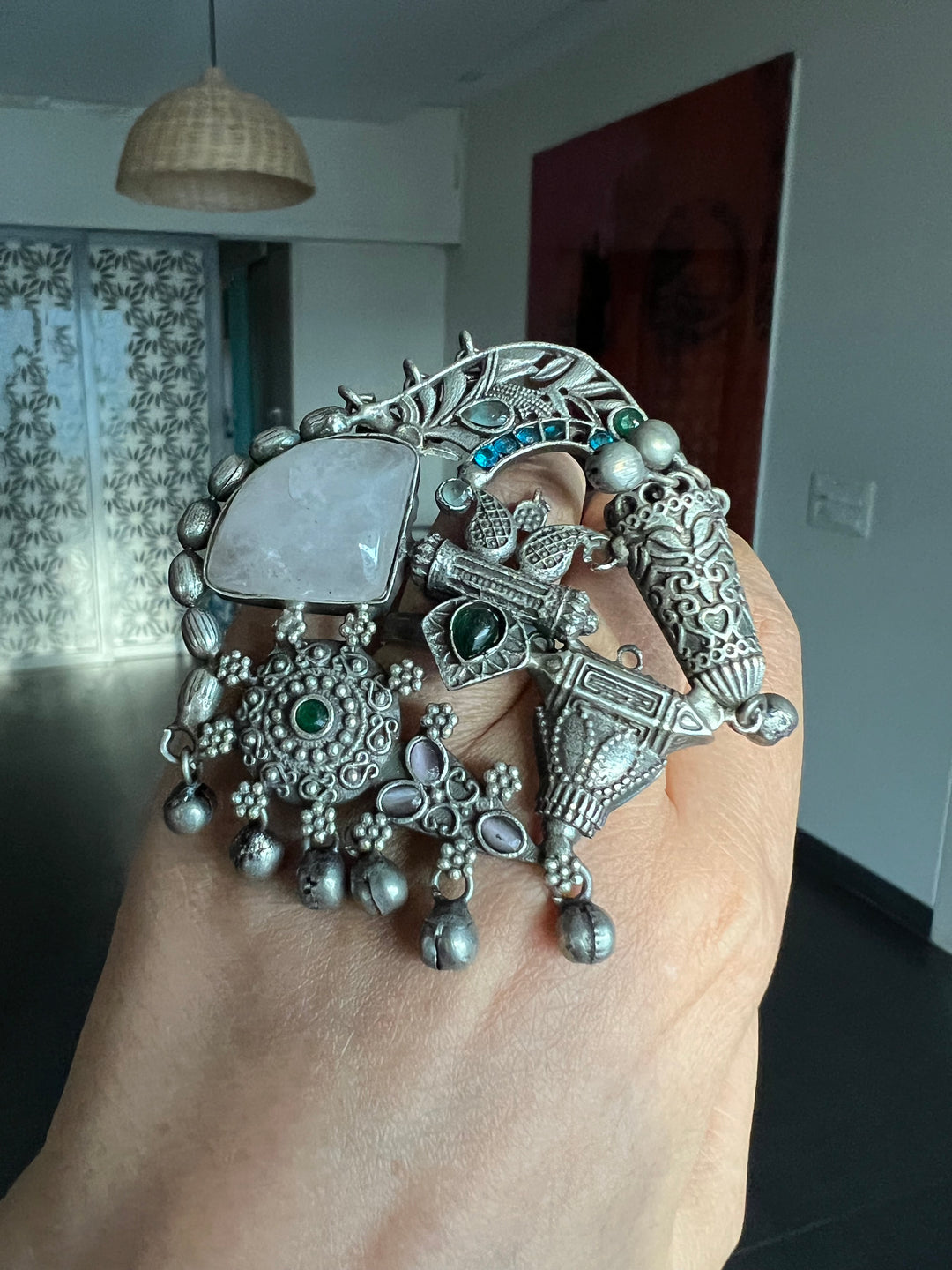 One-of-a-Kind Designer Fusion Ring - Premium Brass