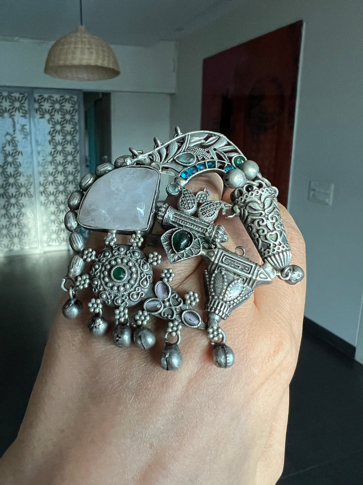 One-of-a-Kind Designer Fusion Ring - Premium Brass