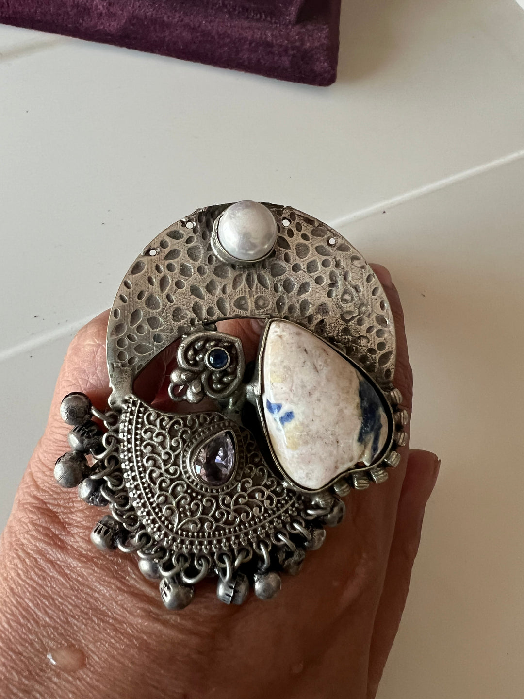 One-of-a-Kind Designer Fusion Ring - Premium Brass