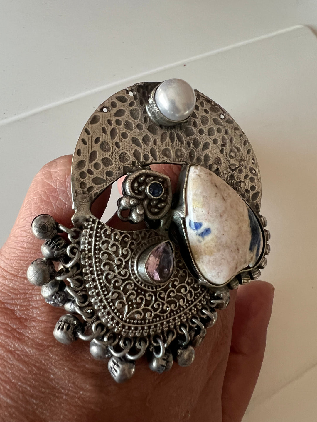 One-of-a-Kind Designer Fusion Ring - Premium Brass