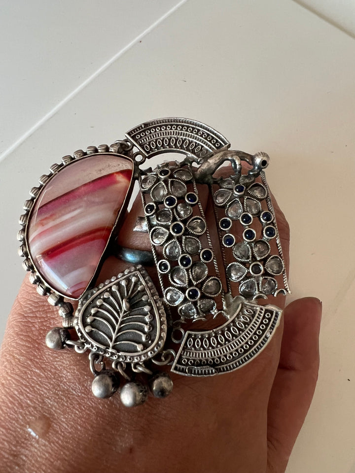 One-of-a-Kind Designer Fusion Ring - Premium Brass