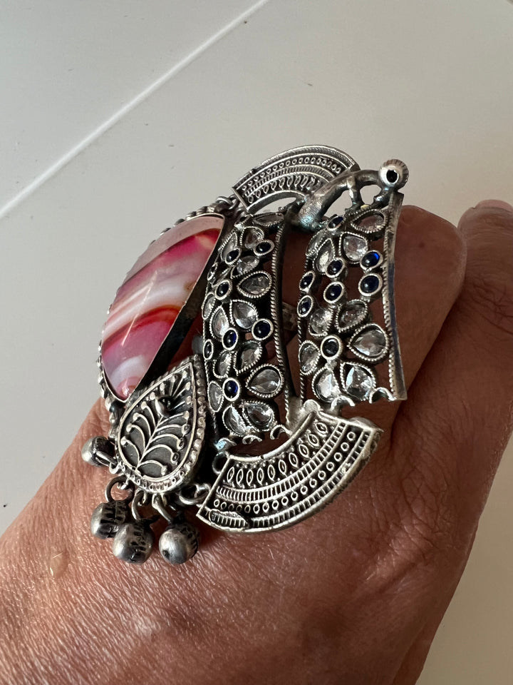 One-of-a-Kind Designer Fusion Ring - Premium Brass