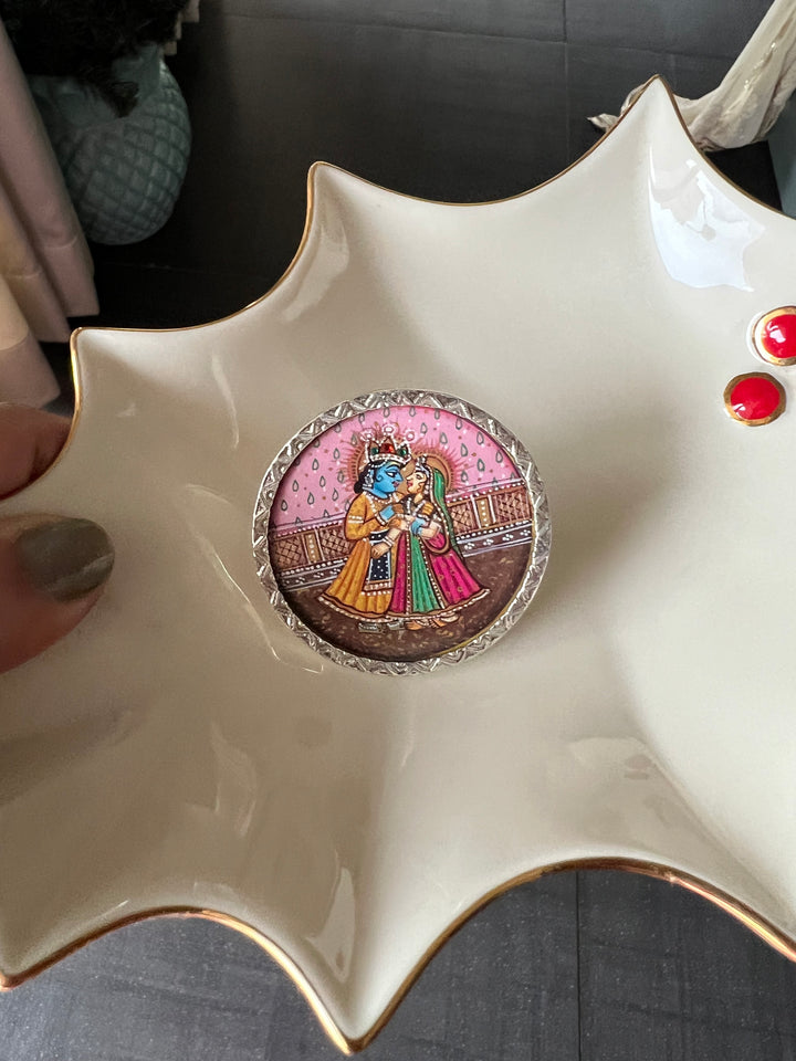 Pure 925 Hand Painted Silver Ring - A Touch of Timeless Beauty