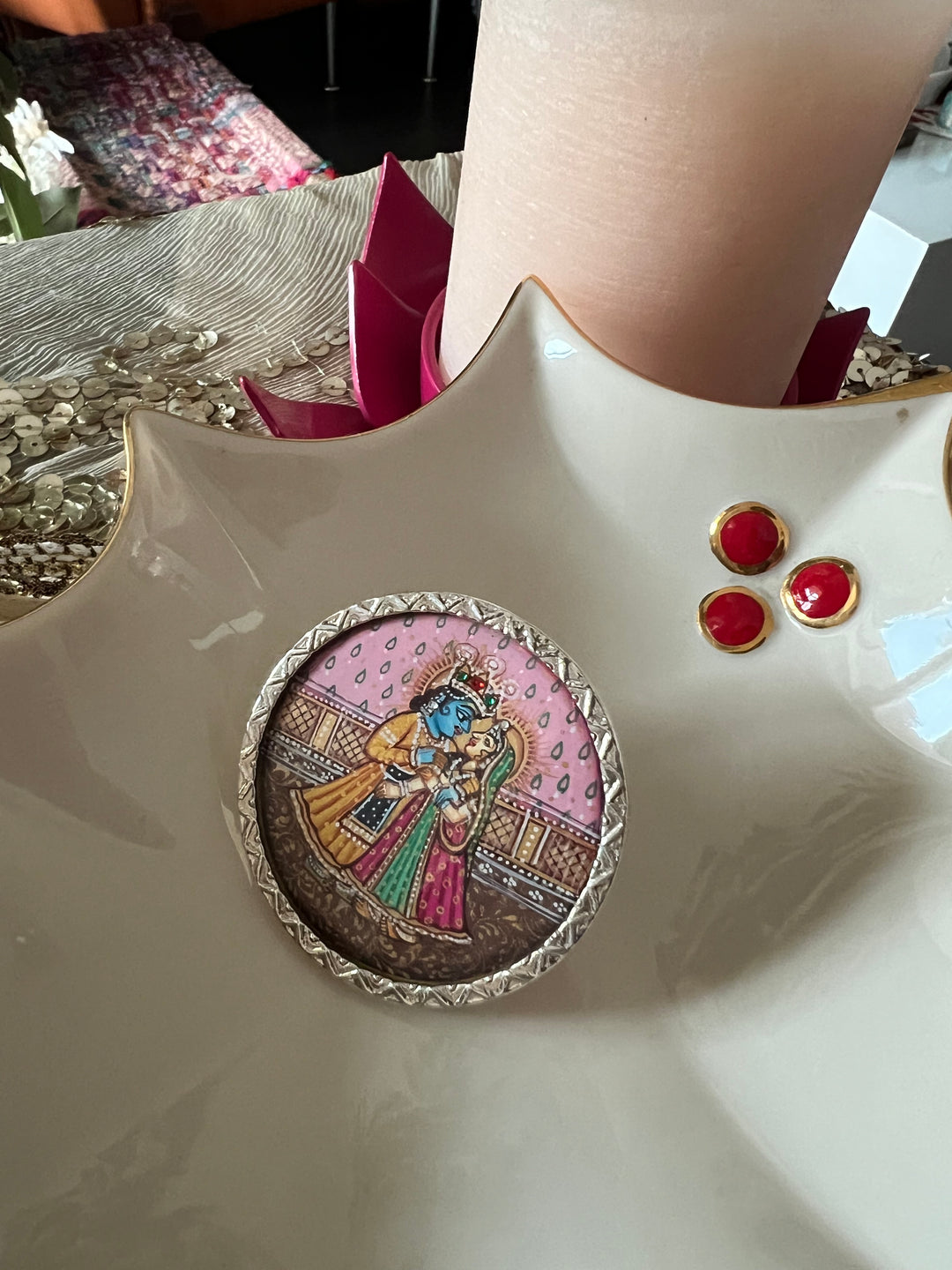 Pure 925 Hand Painted Silver Ring - A Touch of Timeless Beauty