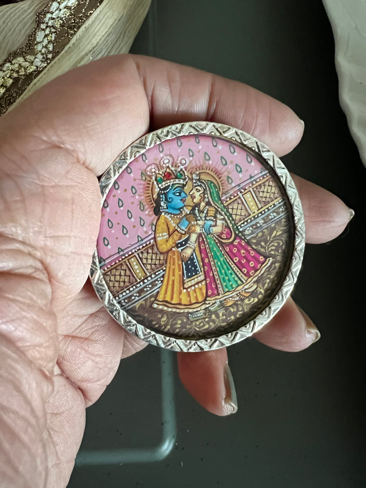 Pure 925 Hand Painted Silver Ring - A Touch of Timeless Beauty