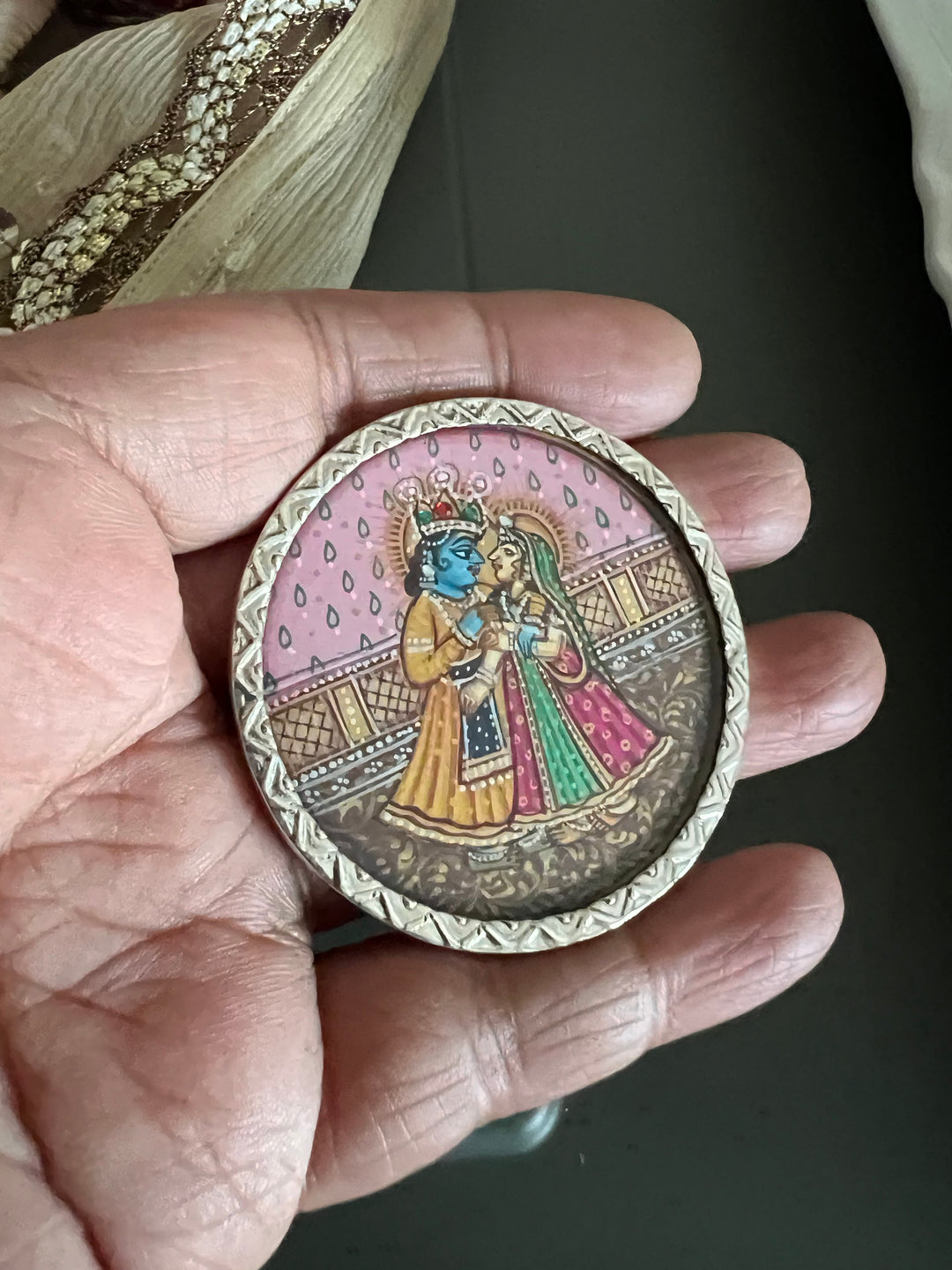 Pure 925 Hand Painted Silver Ring - A Touch of Timeless Beauty