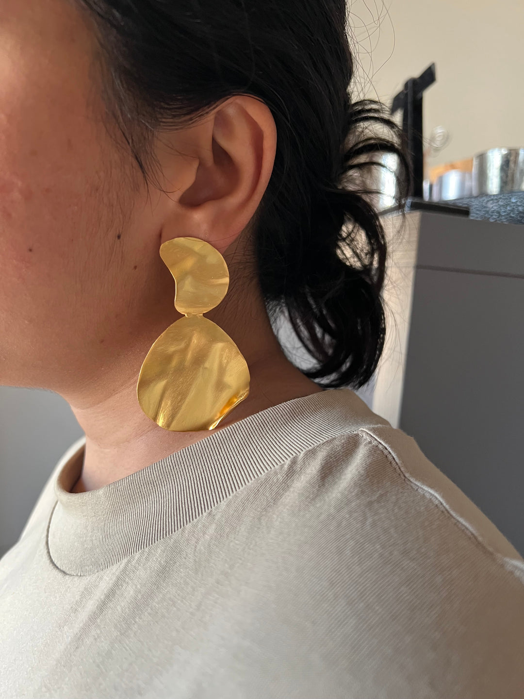 Hammered Brass Studs