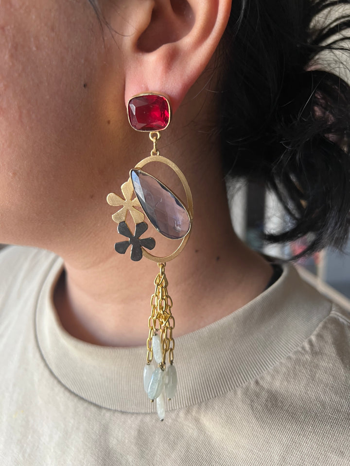 Designer Gemstone Danglers