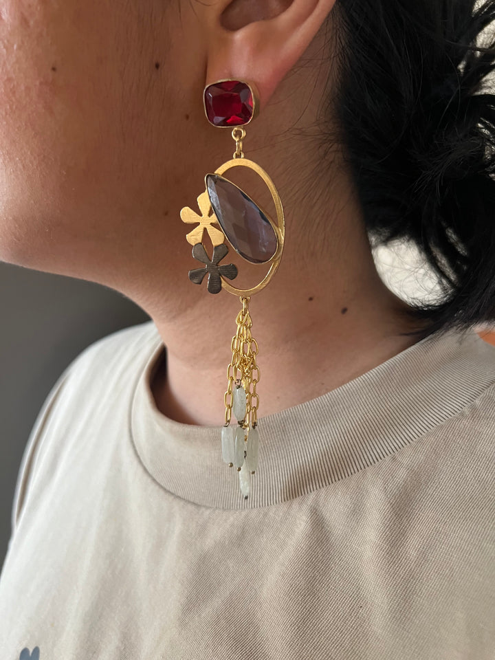 Designer Gemstone Danglers