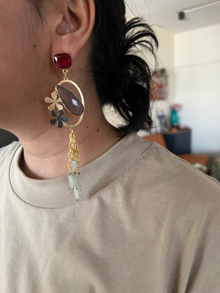 Designer Gemstone Danglers