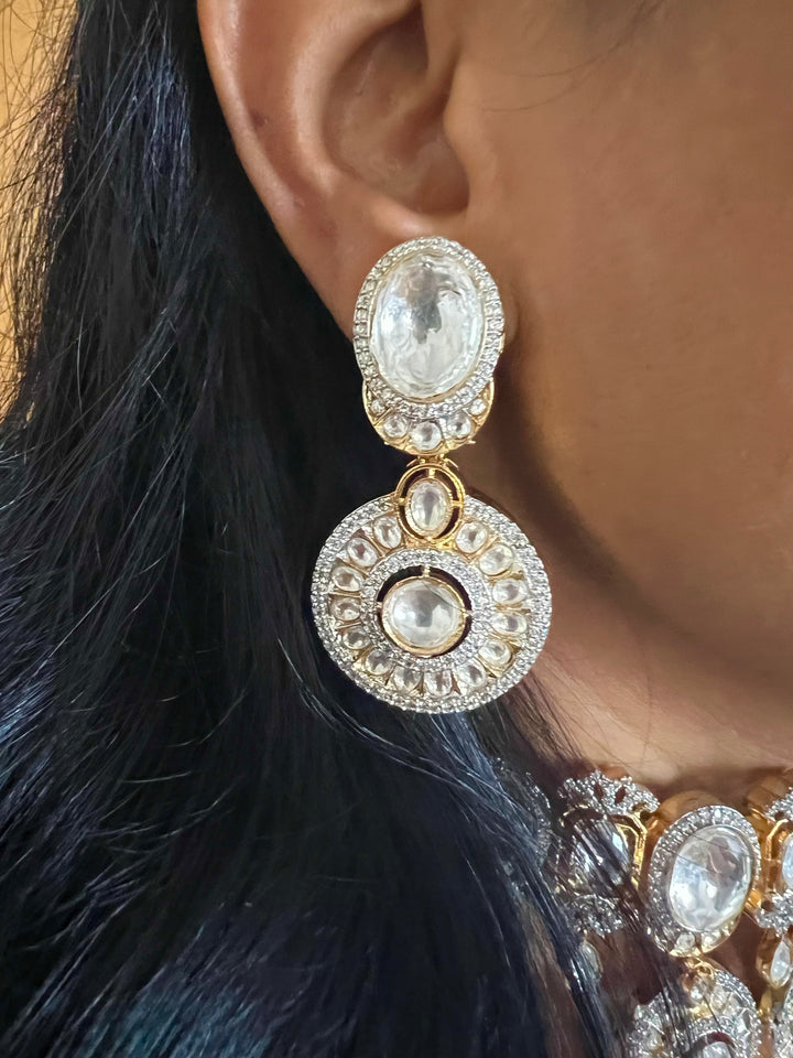 High Quality Kundan Necklace with Earrings