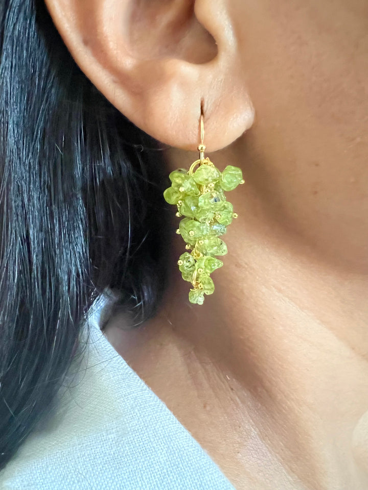 Statement Natural Beads Earrings