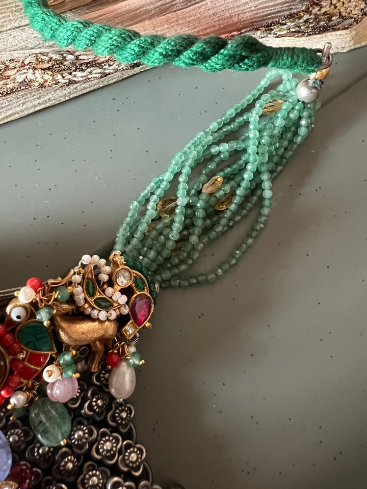 SHIVKA Designed Nakhra 925 Silver Necklace