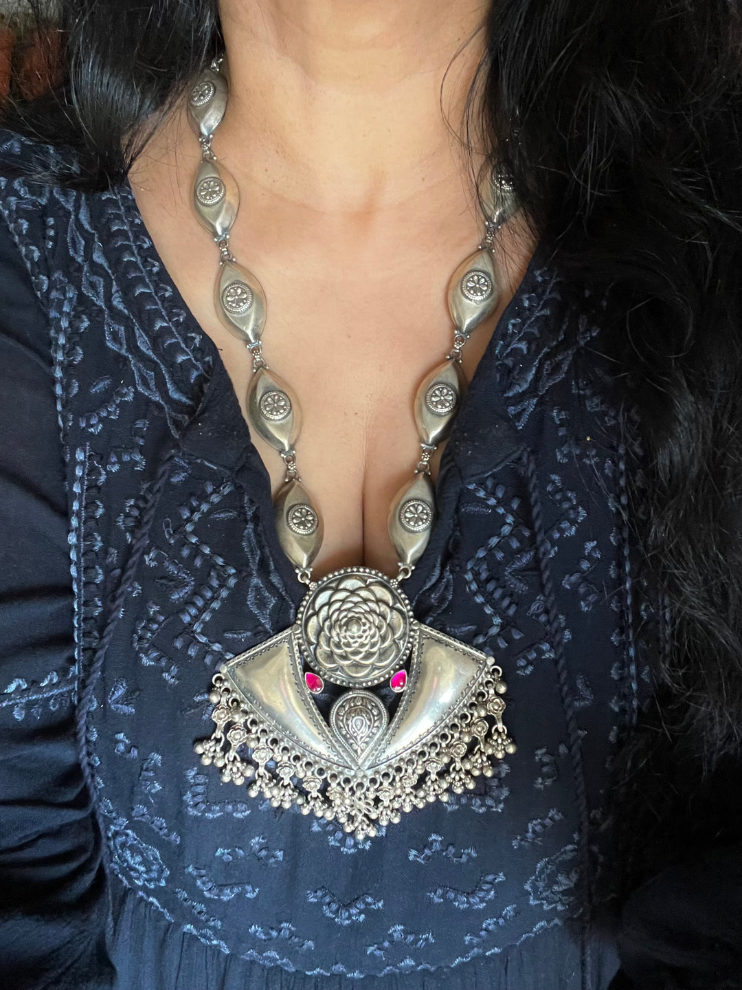 SHIVKA Pure 925 Silver Necklace