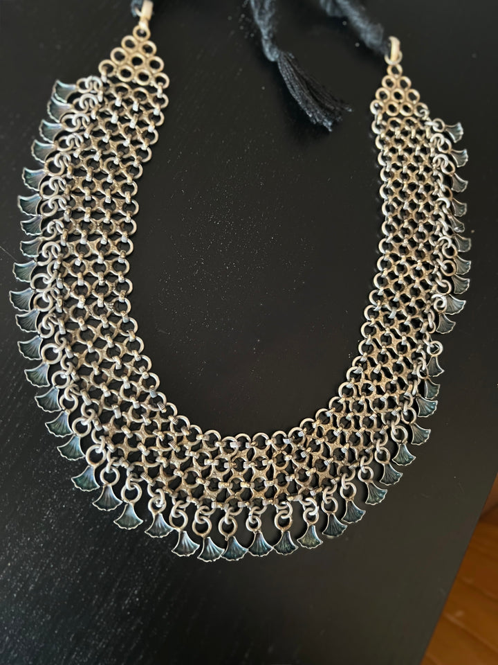 Handmade Tribal Necklace | Antique Polish Brass Statement Necklace