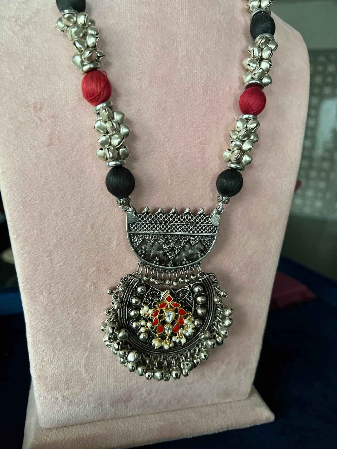 Handcrafted Brass Ghungroo Statement Necklace