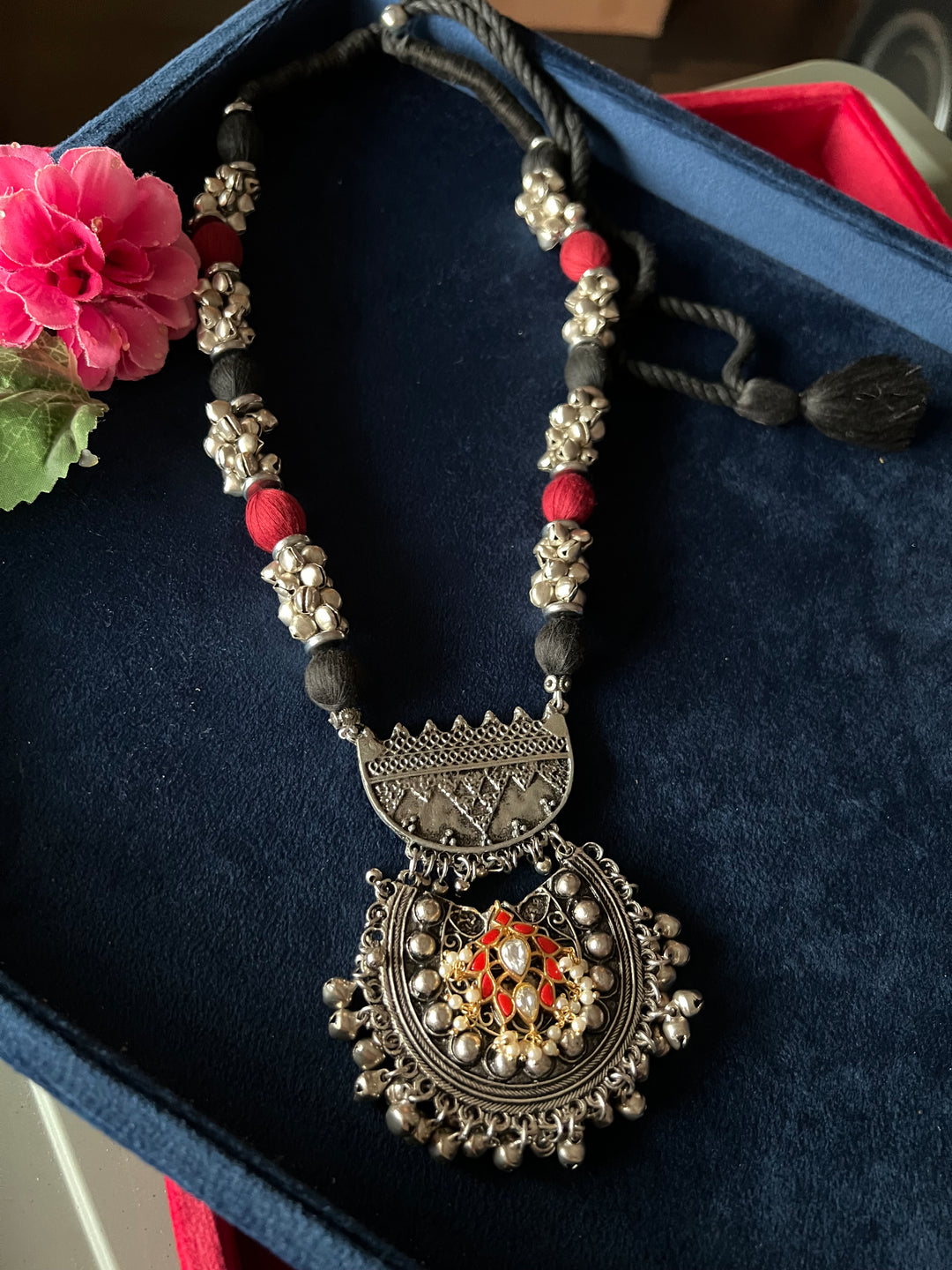 Handcrafted Brass Ghungroo Statement Necklace