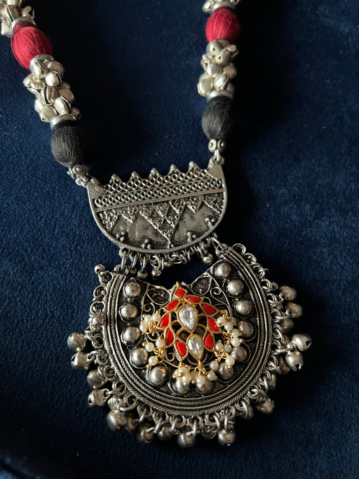 Handcrafted Brass Ghungroo Statement Necklace