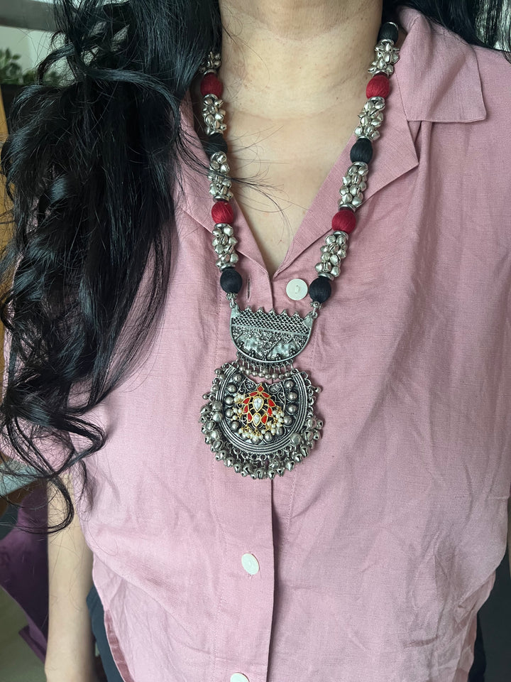 Handcrafted Brass Ghungroo Statement Necklace