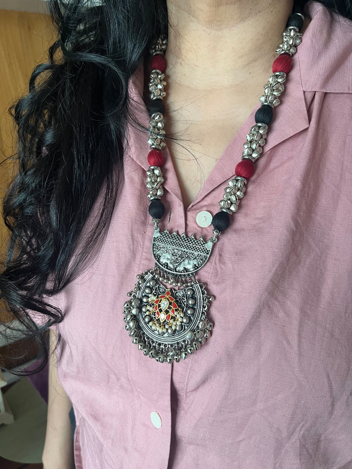 Handcrafted Brass Ghungroo Statement Necklace