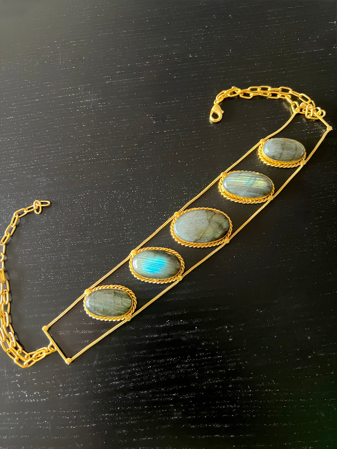 Statement Labradorite Choker / One of a kind Jewellery/ Indian Choker