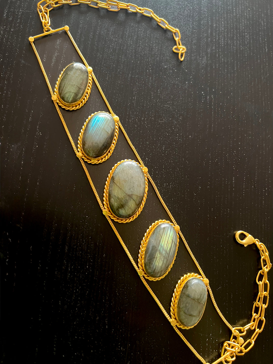 Statement Labradorite Choker / One of a kind Jewellery/ Indian Choker