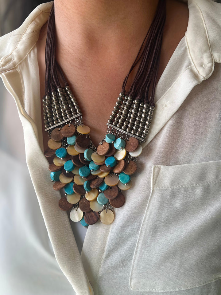 Handmade Boho Chic Tribal Necklace | Premium Statement Jewelry