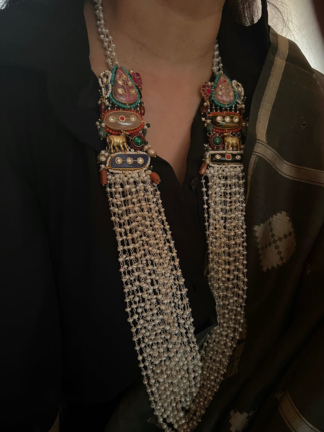 SHIVKA Designed Nakhra 925 Silver Necklace