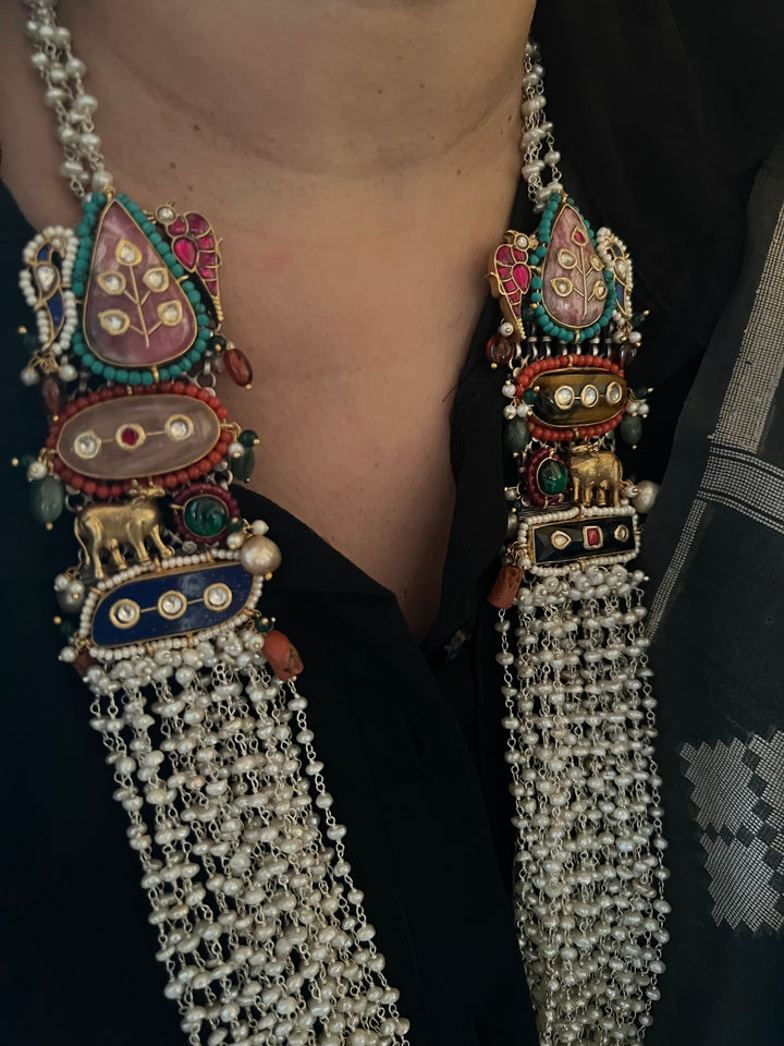 SHIVKA Designed Nakhra 925 Silver Necklace