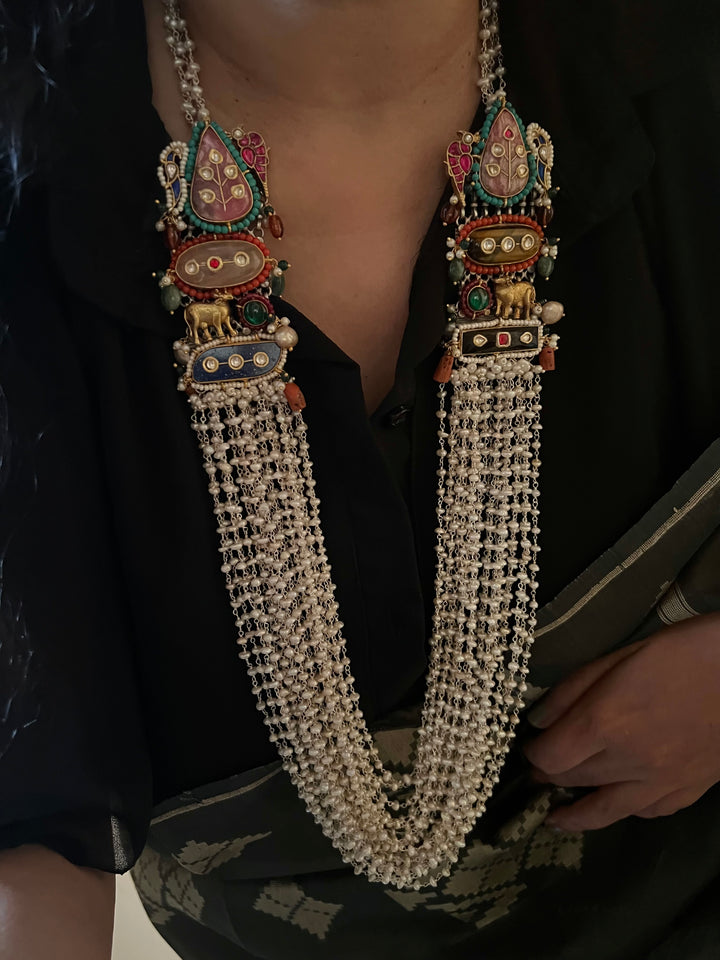 SHIVKA Designed Nakhra 925 Silver Necklace