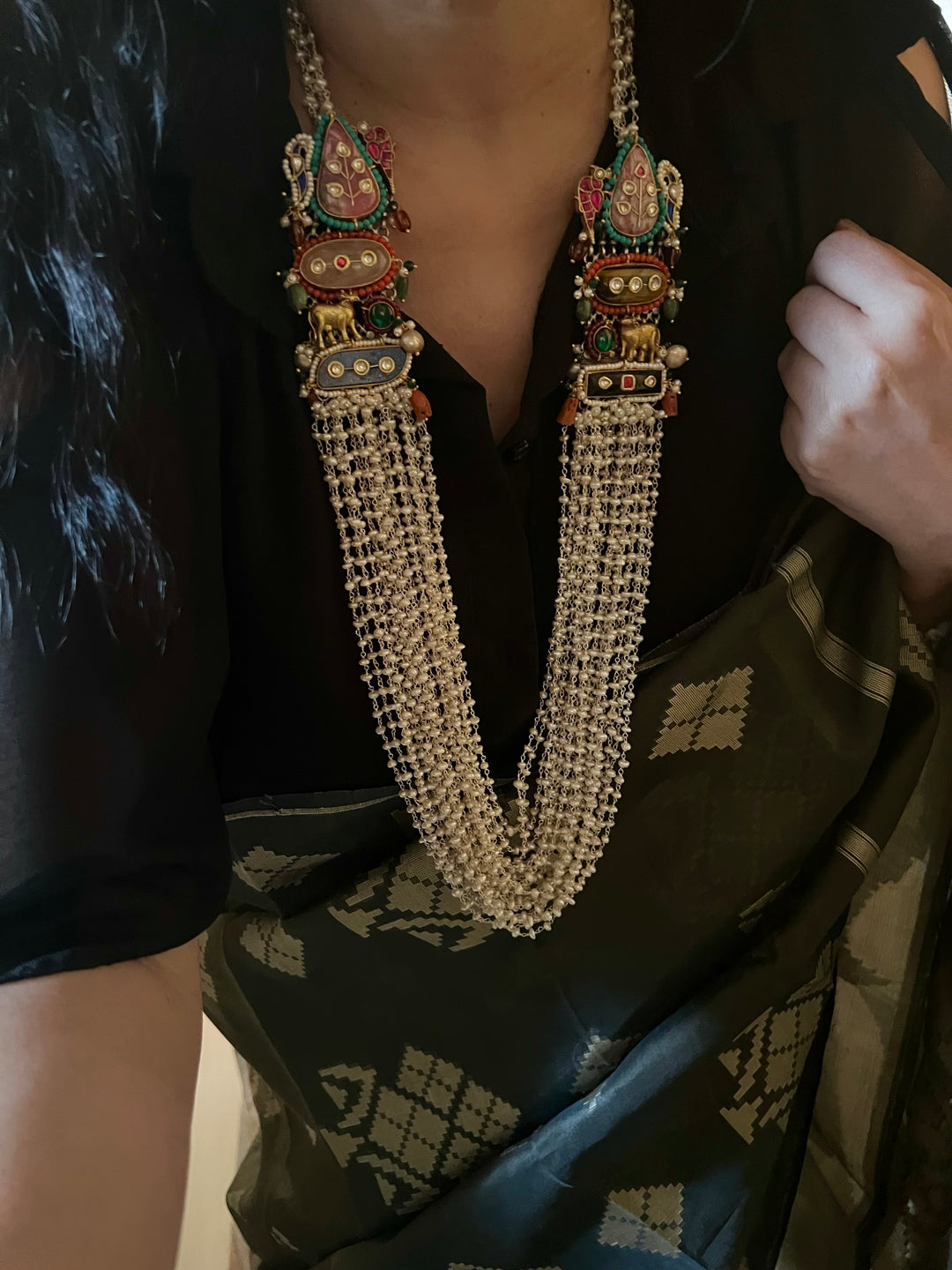 SHIVKA Designed Nakhra 925 Silver Necklace