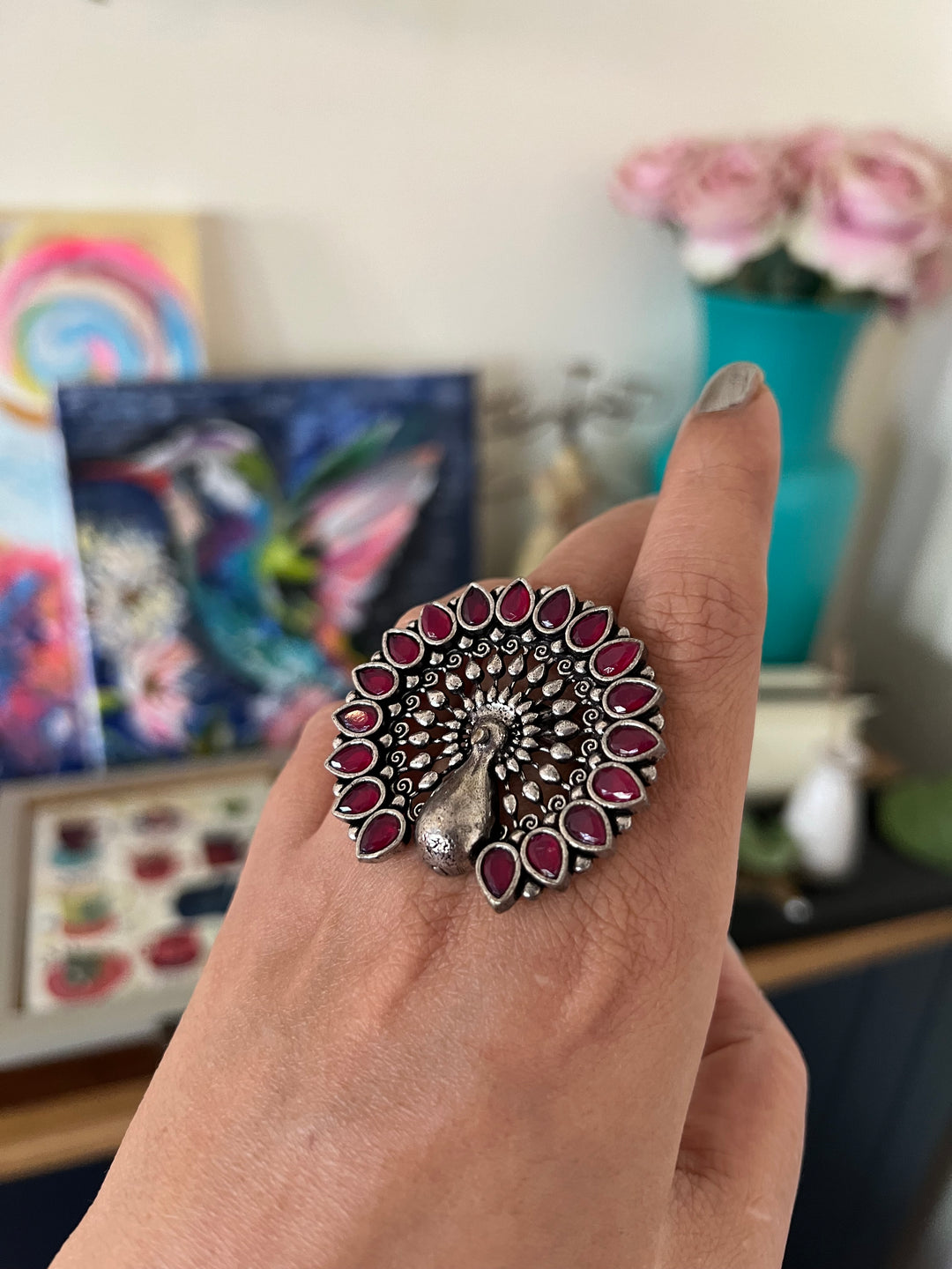 Peacock Ring