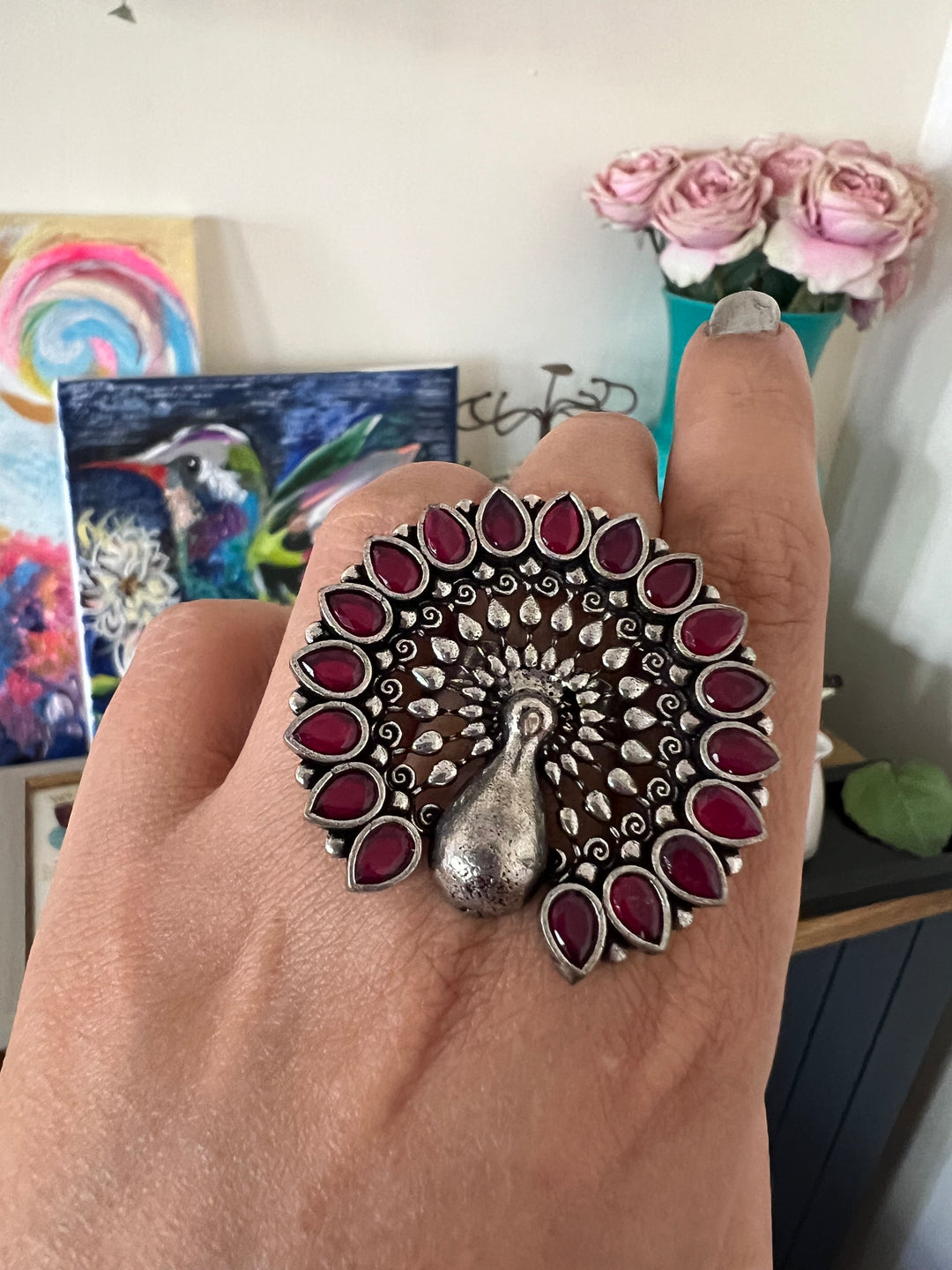 Peacock Ring