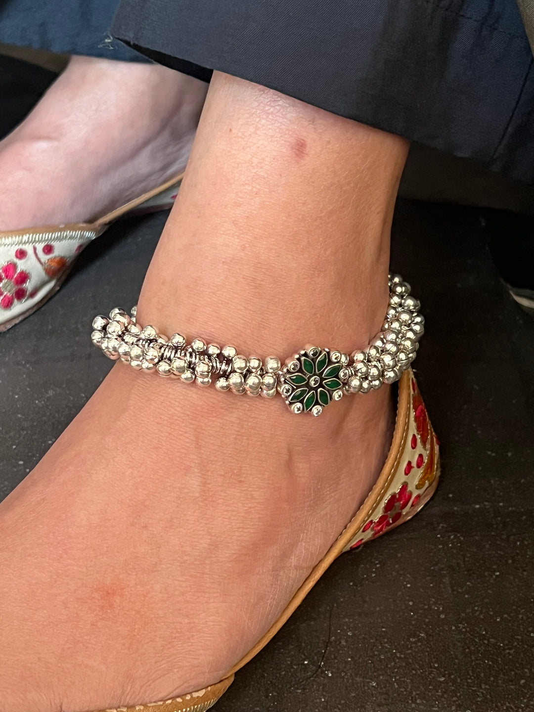 Pure 925 Pair of Ghungroo Silver Anklets