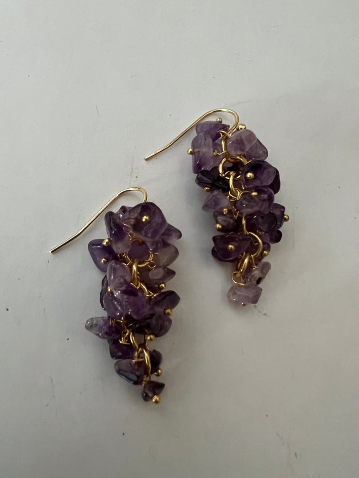 Statement Natural Beads Earrings