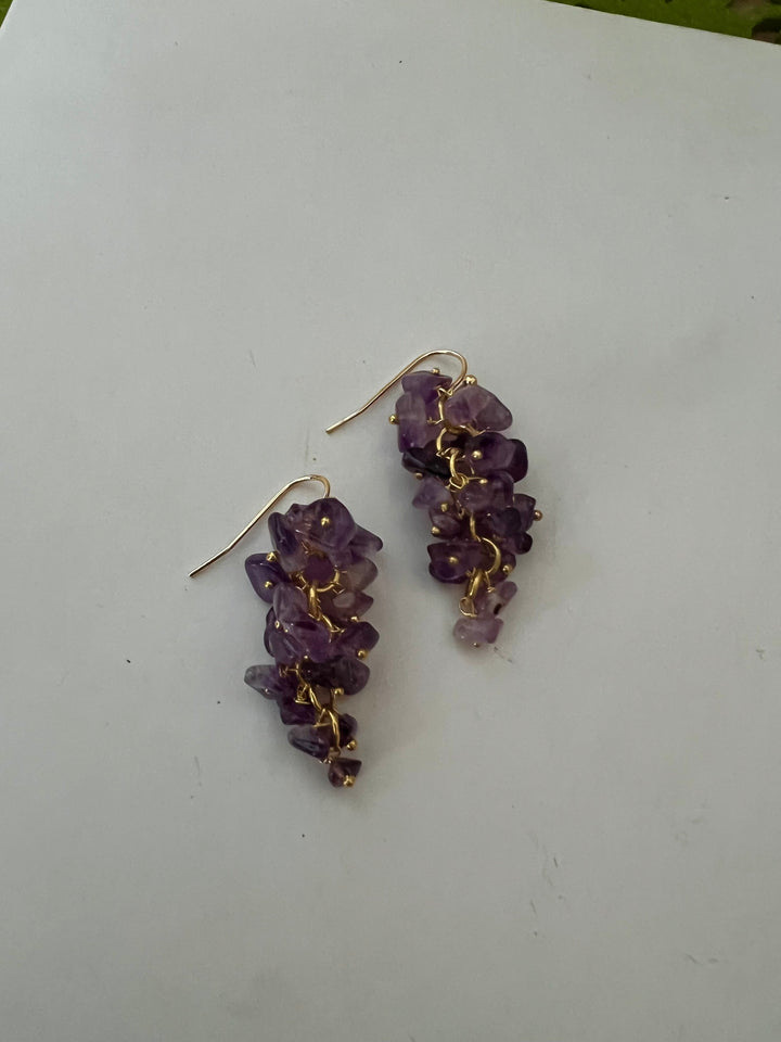 Statement Natural Beads Earrings