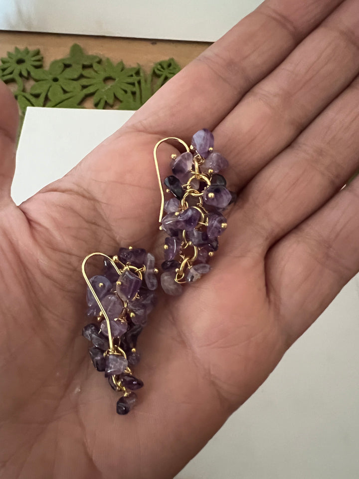 Statement Natural Beads Earrings