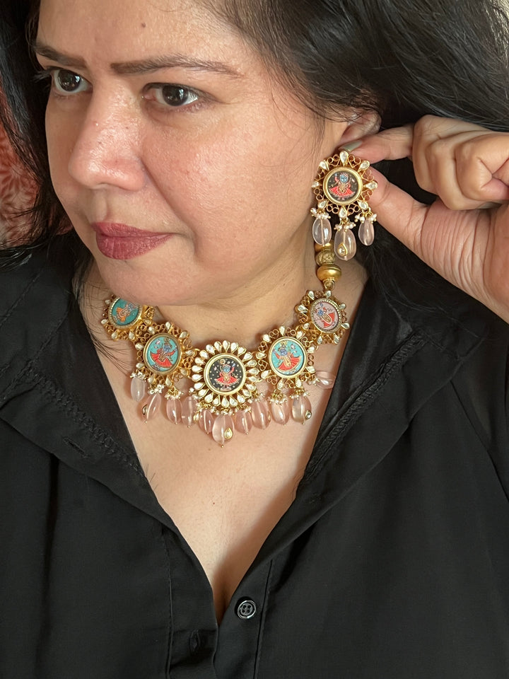 Elegant Kundan Pure 925 Silver Necklace Set - Unmatched Quality and Style