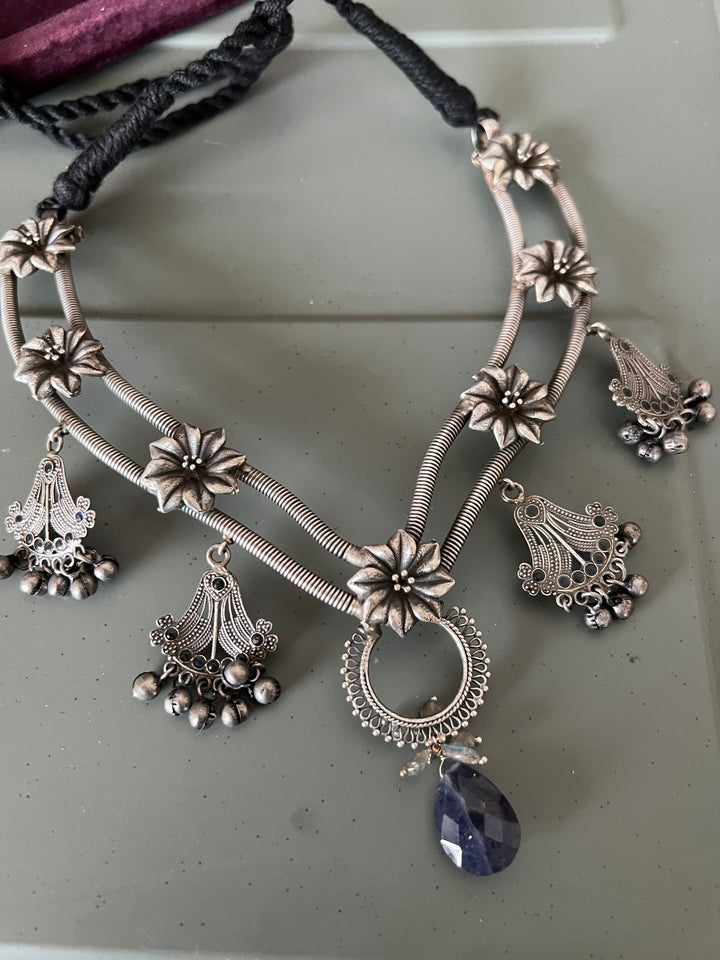 Handcrafted Antique Brass Statement Necklace - Unveil Your Unique Style