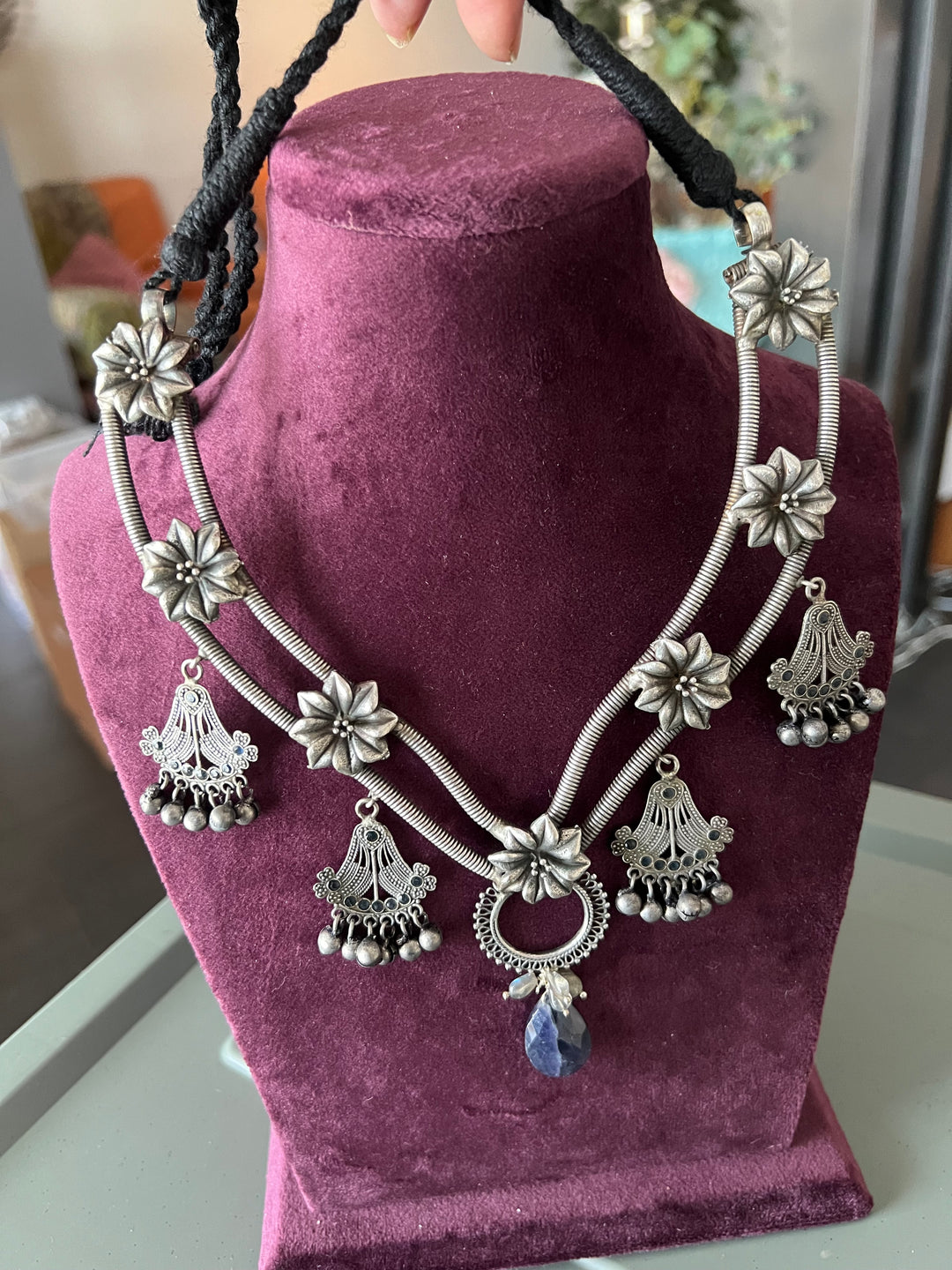 Handcrafted Antique Brass Statement Necklace - Unveil Your Unique Style