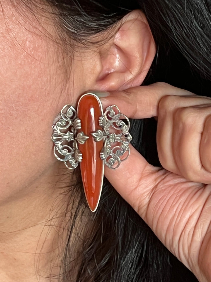 Silver Elegant Stud Earrings - Premium Quality, Exquisite Craftsmanship